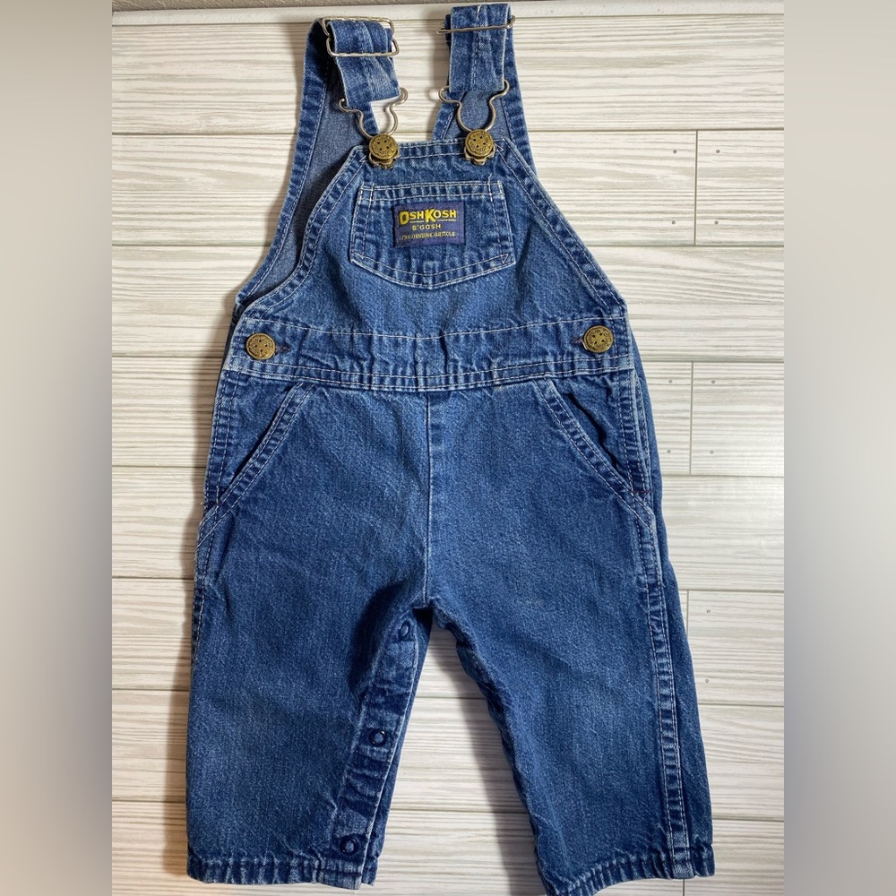 Oshkosh size 6-12 month denim overalls